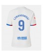 Ženski Nogometna dresi replika Barcelona Robert Lewandowski #9 Gostujoči 2023-24 Kratek rokav